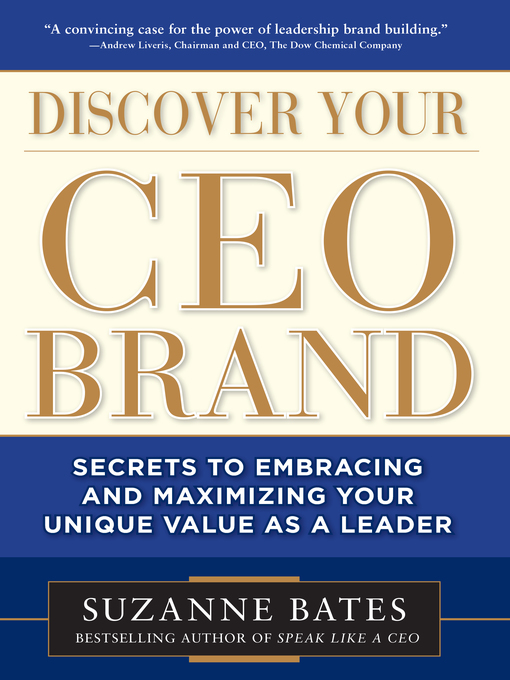 Title details for Discover Your CEO Brand by Suzanne Bates - Available